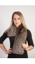 Silver fox fur scarf-collar